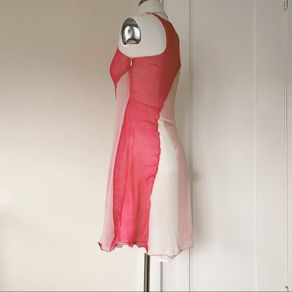 VINTAGE ARMANI delicate silk mini dress - Picture 3 of 5